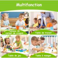 Mesa de Niños Ajustable en Altura Juego de Sillas de 4 Ideal para Jardín de Infantes y Habitación - details 50
