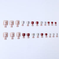 Uñas postizas reutilizables, uñas de gel súper brillantes con conejo rtoon, kit de manicura DIY en casa - details 3