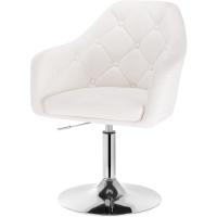 Peluqueria Imitación Cuero Taburete Bajo Taburete de Trabajo Silla de Escritorio Blanco BH104ws - details 3