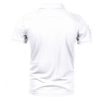 Polo de manga corta para hombre, camiseta de manga corta con símbolo de empalme, solapa informal, novedad de verano - details 6