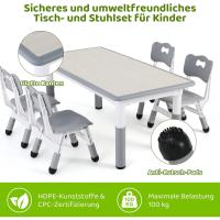 Mesa de Niños Ajustable en Altura Juego de Sillas de 4 Ideal para Jardín de Infantes y Habitación - details 31