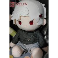 Evelyn (muñeca) ropa de juguete de peluche de 40cm, camiseta negra, pantalones, collar, Clip para la oreja, decoración, regalo, ropa de amor y espacio profundo - details 0