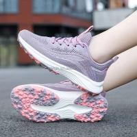 Nuevo 2025 zapatos deportivos de malla tejidos para correr en la parte superior de las mujeres precio bajo de marca - details 3