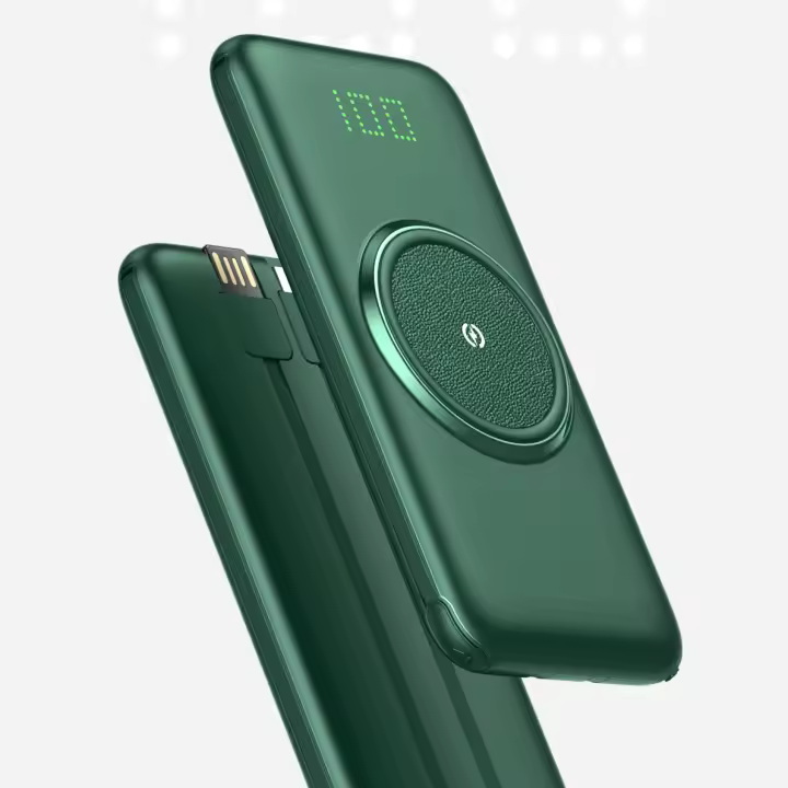 MagSafe-cable de carga para teléfono móvil, pantalla LED portátil para exteriores, 10000 mAh, 5V, 2.1a - 1