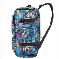 Mochila de gran capacidad para viajes con diseño de hoja y camuflaje para mujer bolsa de gimnasio para entrenamiento de yoga y fitness almacenamiento de zapatos bolsa de fin de semana - details 7