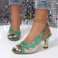 mujeres verano tacones altos sandalias zapatos - details 3