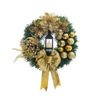 Corona de Navidad para puerta Delantera, decoraciones de pared de ventana, adorno de Guirnalda navideña, Guirnalda de Navidad, 2024 - details 4