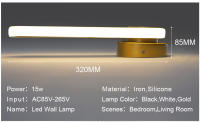 Aplique de pared sencillo para decoración del hogar, lámpara de noche para dormitorio y sala de estar, apliques de luz LED Bdside de 220V y 110V - details 3
