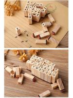 Sellos de Madera Alfanumericos Paquete de 40 con Tinta Ideal para Tarjetas de Artesanía DIY, Scrapbooking - details 5