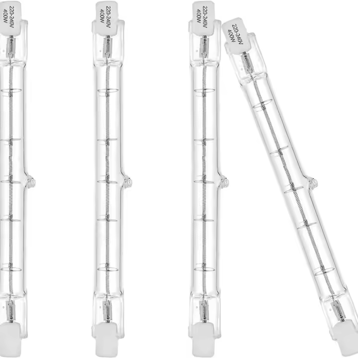 Bombillas Ecológicas R7S 118mm, 400W, 230V, 5200lm Luz Cálida Blanca Tipo J, 2700K - 1