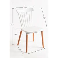Miguel - Packs Sillas Comedor - Pack 2 Sillas Leka - Blanco - details 2