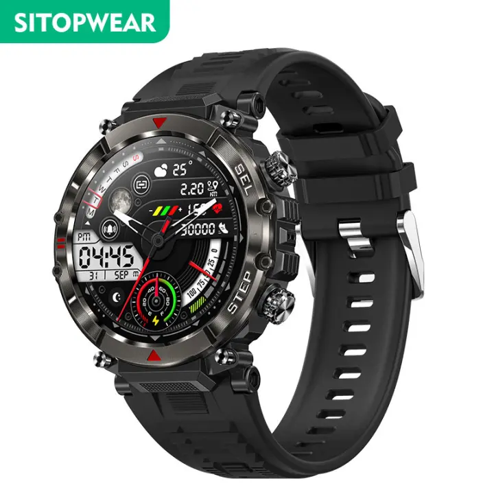Reloj Inteligente Hombre, Smartwatch SANLEPUS, Bluetooth Llamadas, Notificaciones, 100 + Modos Deportivos, Resistant to Agua, Monitor de Ritmo Cardíaco, Oxígeno y Presión, Larga Duración de Hatería, Pronstico del Tiempo, alarma, Android/iPhone compatible - 1