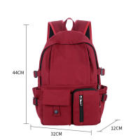 Mochila ligera impermeable para adolescentes, mochila ergonómica Simple con correa ajustable para el hombro, mochila universitaria - details 2