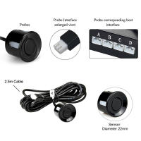 Kit de Sensor de estacionamiento con 4 Radar LED, pantalla Digital precisa de alarma de distancia de obstáculos, Kit Parktronic, Detector de Radar de marcha atrás - details 5