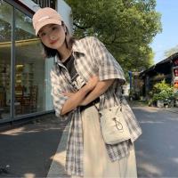 Bolso para teléfono con cordón de estilo coreano, bolso de mano de gran capacidad, bolso de nailon suave ligero, bolso de hombro con diseño de nicho de Color sólido - details 4