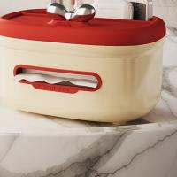 Caja de pañuelos con Base antideslizante, caja de almacenamiento de Control remoto para el hogar, caja de almacenamiento de escritorio de plástico para sala de estar - details 9
