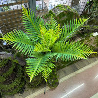 Helecho de Boston, flor artificial de 56 cm, planta de plástico verde, hojas hechas a mano, flor falsa, decoración del hogar de jardín, boda - details 7