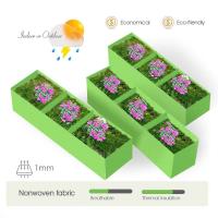 Bolsa de tela rectangular de 3 rejillas, cama de jardín elevada con asas para uso interior y exterior, ETA para plantas, patatas y verduras, - details 0