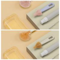 Kit de cepillo para biberones con mango largo, cepillo limpiador de biberones multiusos con rotación de 360 grados, con caja, limpiador de botellas de agua - details 1