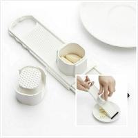 Rebanador de ajo y verduras de Abs ajustable, cortador de zanahoria de acero inoxidable 2 en 1 - details 2
