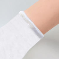 Guantes de satén para mujer, manoplas largas lisas de Color sólido, accesorios nupciales para boda, 38cm - details 5