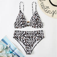 Bikinis Push Up para mujer, traje de baño de cintura alta, conjunto de dos piezas, traje de baño para playa - details 1