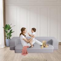 70 x 190 cm Sillón Cama Plegable, Sofá Cama Plegable con Espuma de Memoria y Almohada, Colchón de Suelo para Yoga, Oficina, Salón, Futon Sofá Cama Portada Lavable Unos, Gris Claro - details 15