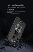 Funda transparente a prueba de golpes con soporte magnético de lujo para Samsung Galaxy S25 S24 Ultra S23 S22 Plus, funda trasera de cuero de oveja - details 11