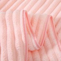 Toalla de baño multiusos con patrón de rayas de lana Coral, toalla de playa absorbente de secado rápido, toalla suave para piscina respetuosa con la piel para adultos - details 1
