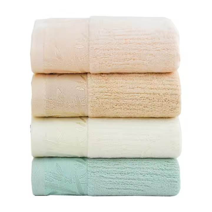 Pack de 4 Toallas de Baño de Fibra de Bambú - Secado Rápido y Antibacterianas - Lujo para Hoteles y Hogar - 1