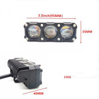 Focos LED para motocicleta y coche, faros bicolores amarillos y blancos de 12w - details 2