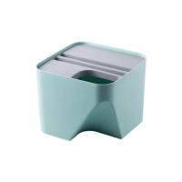 Cubo de basura de separación seca y húmeda para el hogar, papelera de reciclaje clasificada de apilado creativo para cocina - details 7