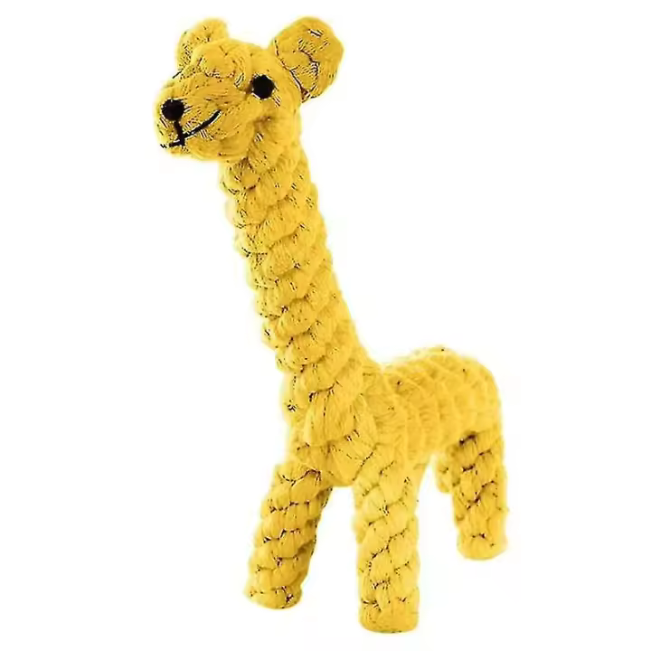 Juguetes para masticar para perros y cachorros, Bola de cuerda para dentición, con nudo, para entrenamiento de dientes pequeños - 1