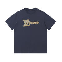 Camiseta de manga corta con diseño de logotipo de parche de cuentas hecho a mano de marca de tendencia superior 2025, camiseta de hombre de nuevo estilo de verano, camisa informal holgada para parejas - details 0