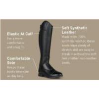 Botas De Campo Altas Para Mujer, Botas De Montar De Piel Sintética Con Cremallera Trasera, Para Encima De La Rodi - details 2