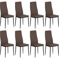 Sillas de Comedor Juego de 4 Sillas de Metal para Cocina, Silla de Mesa Comoda Silla con Asiento Tapizado, Negro - details 43