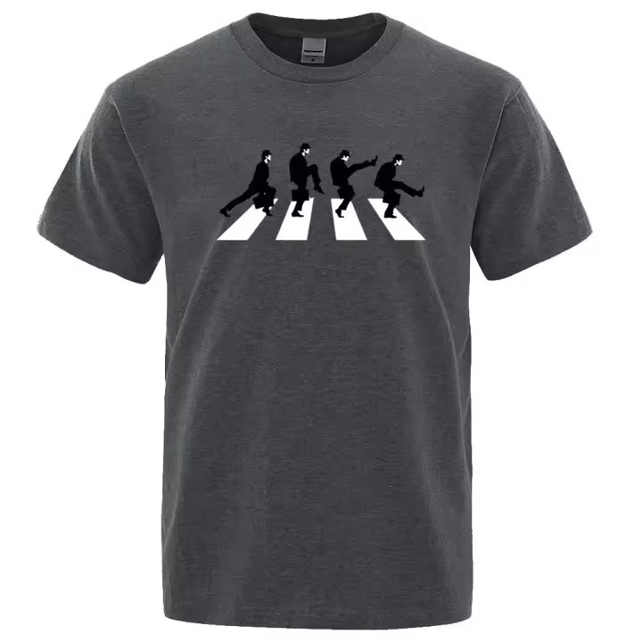 Camiseta masculina de manga corta con diseño de Monty Python, estilo casual para el verano 2024. - 1