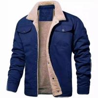 Otoño Invierno hombres chaquetas cálidas abrigos cuello vuelto abrigo cálido masculino - details 3