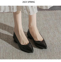 Zapatos de trabajo de suela blanda plana, nuevos zapatos individuales puntiagudos en verano de 2025, cuero suave, parte superior profesional cómoda, zapatos de prueba - details 6