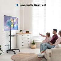 Soporte TV Ruedas para TV de 23 a 60 Pulgadas de Plasma/LCD/LED, Soporte TV Pie con Estante para Portátil, Soporte TV Móvil con Altura Ajustable de hasta 25 kg. Máx VESA 400 x 400 mm(Blanco) - details 12