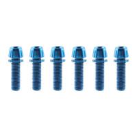6 unids/set tornillos de manillar de bicicleta chapados en titanio M5 * 17MM perno de pinza de freno de disco de bicicleta de acero inoxidable perno de fijación colorido - details 10