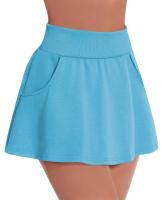 Falda de Tenis de cintura alta Retro Simple a la moda, falda de Tenis deportiva para Yoga con bolsillo, pantalones forrados antibrillo, falda de Tenis para mujer - details 4