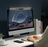 Baseus-Lámpara Led de escritorio para lectura, luz colgante de pantalla asimétrica USB, color negro, para ordenador - details 7