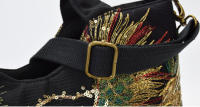 Canavas - Bolsos de hombro para mujer, bolsos estilo bohemio, con lentejuelas brillantes, borde Phoenix - details 0