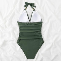 Trajes de Baño de Una Pieza para Mujer, Bañador elegante, Reductor, Halter, Playa, Verano, Push Up, Aprieta Barriga, Tankinis - details 31
