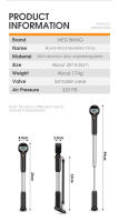 Bomba de alta presión de 320psi para horquilla de suspensión de choque trasero, bomba de neumático de bicicleta, válvula Schrader de calibre Digital para bicicletas de carretera y montaña - details 2
