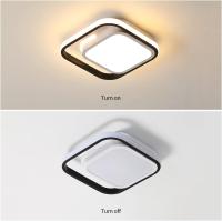 Goeco-Lámpara LED de Techo Cuadrada, Plafón de Estilo Nórdico moderno, Luz Blanca Caliente, 30W, 3000K - details 8