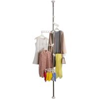 Perchero Extensible de 4 Alas Rebanado Plegable de Acero Inoxidable con Ajuste de Altura - details 0