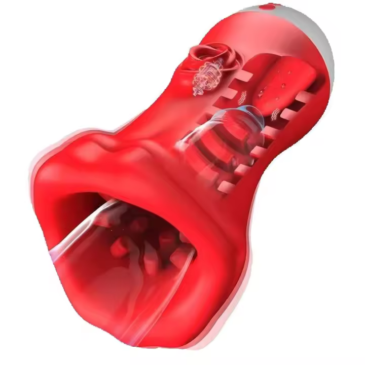 Vibrador de Pescado Profundo Automático Copa de Entrenamiento para Hombres Estimulación de Gláns - 1