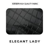 Bolso de Lujo de Cuero de Cocodrilo Negro para Mujer Bolso Cruzado Versátil para Primavera y Otoño - details 7